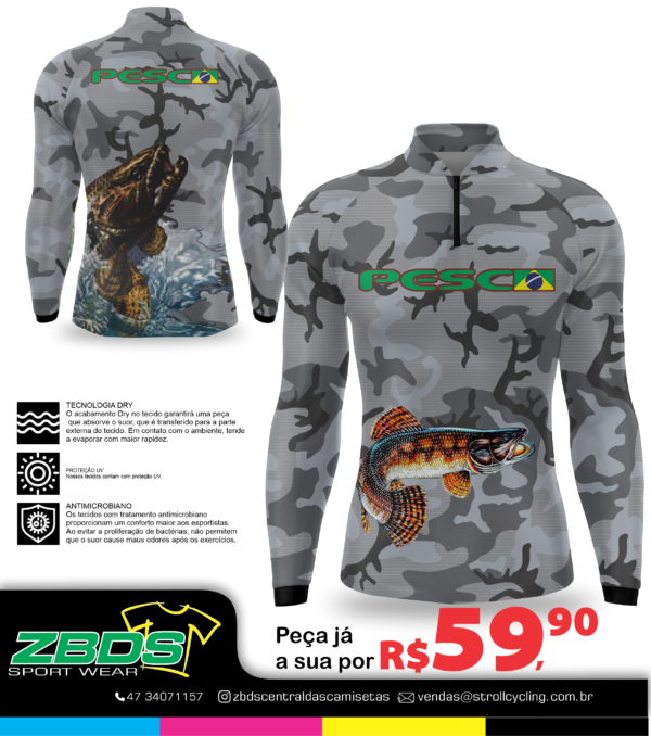 CAMISETA PESCA  #1103