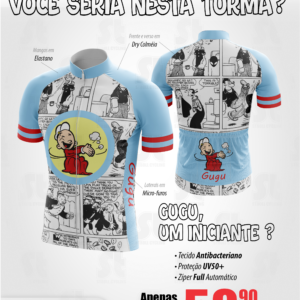 Camiseta Ciclismo Masculina Turma do Popeye